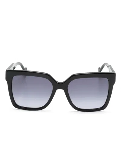 Liu •jo Square-frame Sunglasses In Schwarz