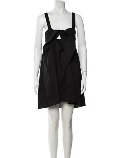 Pre-owned Liu •jo Square Neckline Mini Dress W/ Tags In Black
