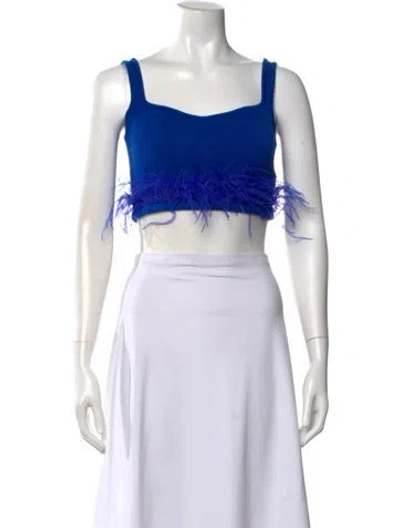 Pre-owned Liu •jo Square Neckline Sleeveless Crop Top In Multi