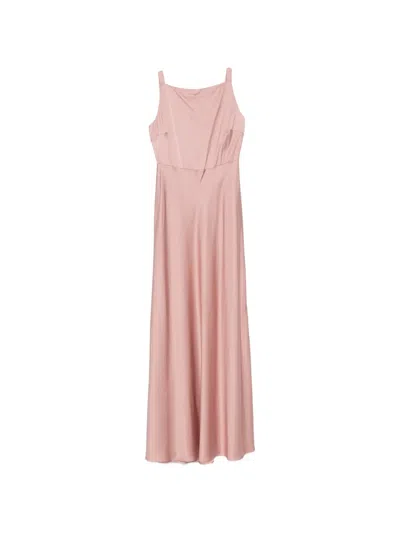 Liu •jo Square-neck Sleeveless Maxi Dress In Pink
