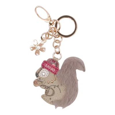 Liu •jo Squirrel Keyring In Brown