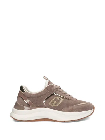Liu •jo Stardust 01 Lace-up Sneakers In Brown