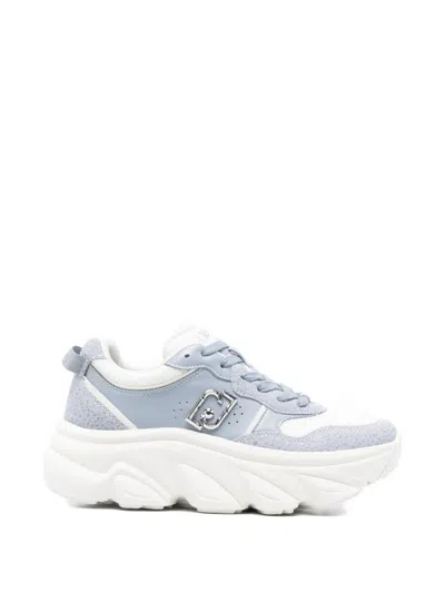 Liu •jo Steffy 01 Logo-plaque Sneakers In Blue