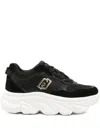 Liu •jo Logo-detail Chunky-sole Sneakers In Black