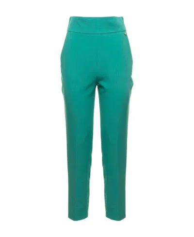 Liu •jo Straight Casual Pants In Green