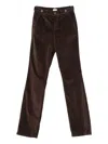 Liu •jo Straight-leg Brown Trousers With Mid-rise Waist In Brown