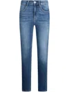 Liu •jo Liu Jo Straight-leg Denim Jeans With Subtle Stitching Detail In Blue
