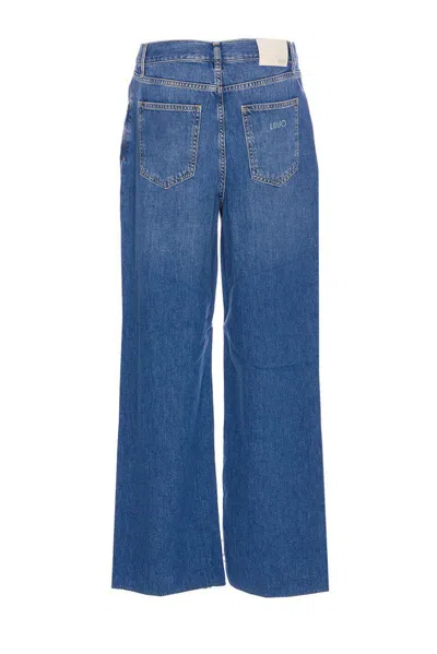 Liu •jo Liu Jo Straight-leg High-waisted Blue Jeans