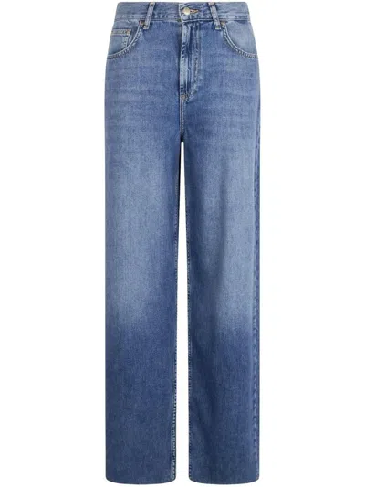 Liu •jo Liu Jo Straight-leg High-waisted Blue Jeans