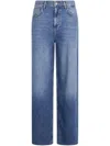 Liu •jo Liu Jo High-waisted Light Blue Jeans With Classic Five-pocket Design In Blue