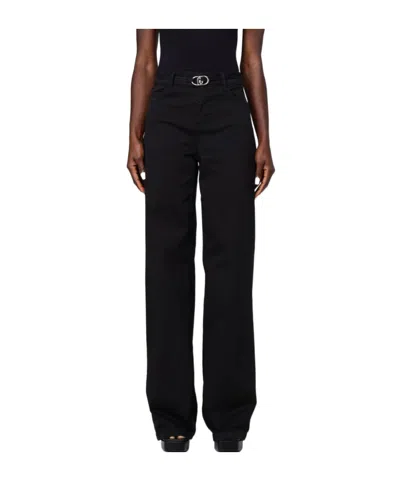 Liu •jo Liu Jo Straight Leg Jeans In Black