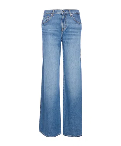 Liu •jo Whiskering-effect Jeans In Blue