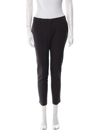 Pre-owned Liu •jo Straight Leg Pants In Black