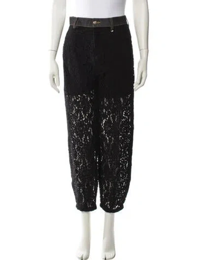 Pre-owned Liu •jo Straight Leg Pants In Black