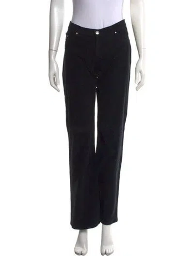 Pre-owned Liu •jo Straight Leg Pants In Black