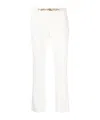 Liu •jo Straight-leg Trousers In White