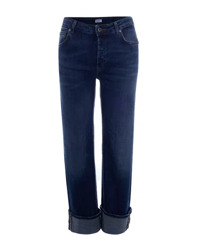 Liu •jo Liu Jo Straight-leg Cotton Jeans In Blue