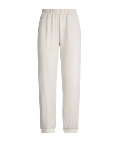 Liu •jo Straight-leg Track Pants In Beige