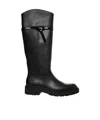 Liu •jo Strap Knee-high Boots In Black