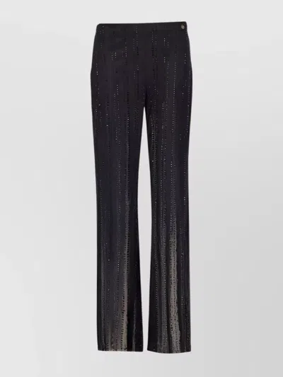 LIU •JO STRASS AND SEQUIN DETAILED TROUSERS