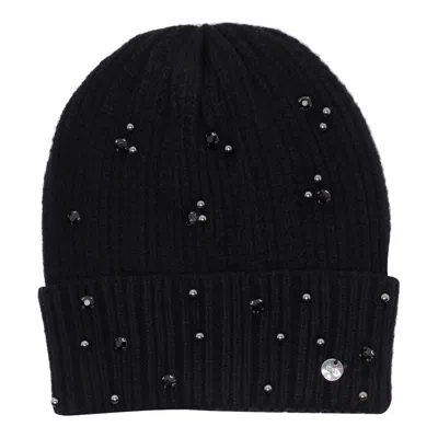 Liu •jo Strass Beanie In Black