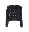 Liu •jo Liu Jo Cardigan With Rhinestones In Black