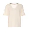Liu •jo V-neck Short Sleeves T-shirt In Multicolour