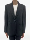 Liu •jo Strass Single-button Blazer In Black