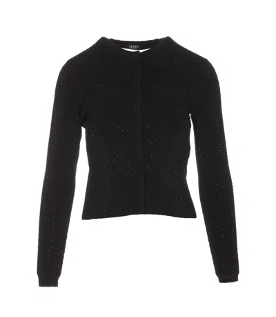Liu •jo Strass Sweater Liu-jo In Black