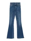 Liu •jo Stretch Flared Blue Jeans In Blue