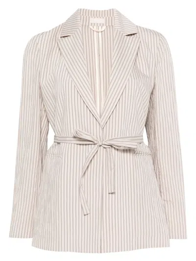 LIU •JO STRIPED BLAZER