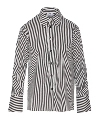 Liu •jo Striped Button-down Shirt In Multi