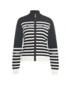 Liu •jo Striped Cardigan With Rhinestone Applique In Multi