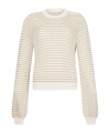 Liu •jo Striped Crew Neck Sweater In Neutral