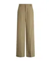 Liu •jo Striped Flared Trousers In Brown
