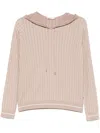 Liu •jo Liu Jo Striped Beige Sand-colored Hoodie In Neutrals