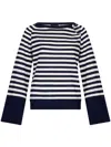 Liu •jo Striped Jumper In Blue