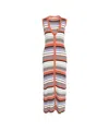Liu •jo Liu Jo Multicolor Stripes Midi Dress