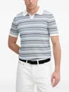 Liu •jo Striped Knitted T-shirt In Blue