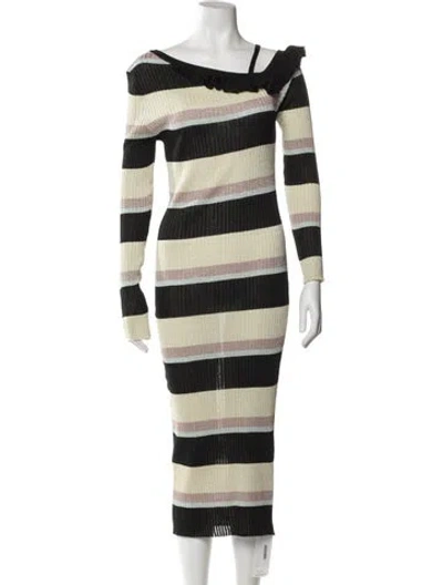 Pre-owned Liu •jo Striped Long Dress In Multi