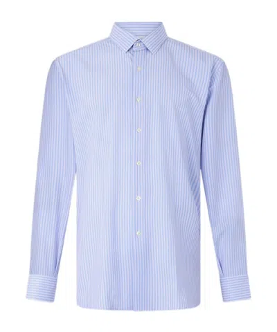 Liu •jo Striped Long-sleeve Shirt In Blue