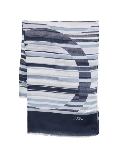 Liu •jo Striped Patterned Scarf In Multi