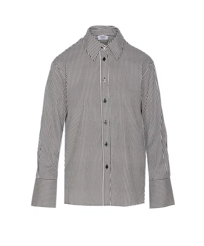 Liu •jo Striped Shirt In Black