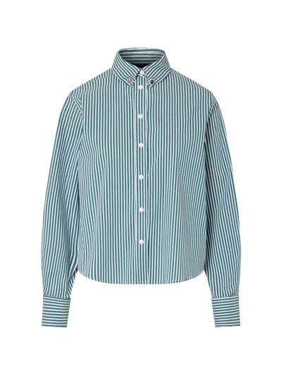 Liu •jo Striped Shirt In Green