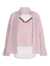 Liu •jo Striped Shirt In Pink
