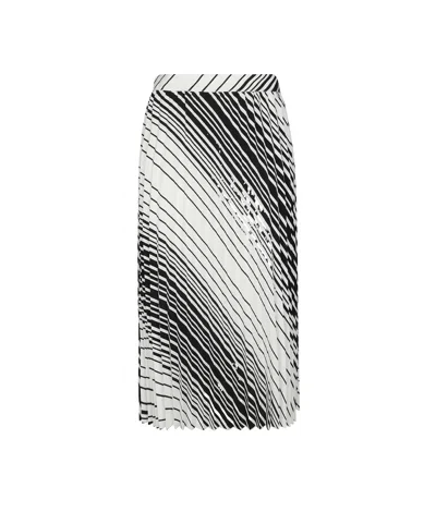Liu •jo Striped Skirt In White