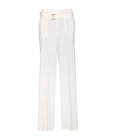 LIU •JO LIU JO HIGH-RISE PINSTRIPE TROUSERS