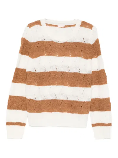 LIU •JO STRIPED SWEATER