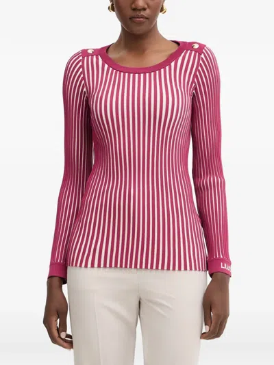 Liu •jo Striped Sweater In Multi