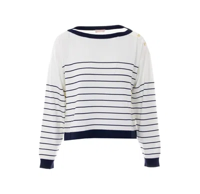 Liu •jo Striped Sweater In White